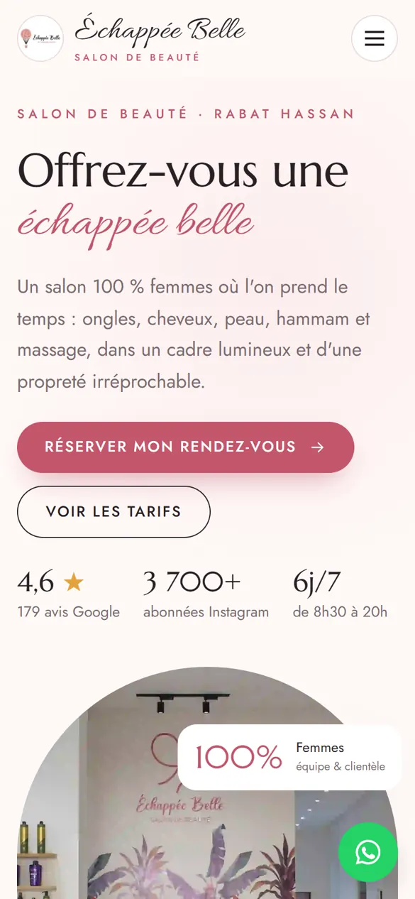 Échappée Belle — version mobile